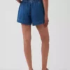 Mid Rise Ultrasoft Denim Boxer Shorts