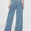 Mid Rise Ultrasoft Denim Stripe Baggy Jeans