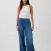 Mid Rise Ultrasoft Easy Baggy Jeans