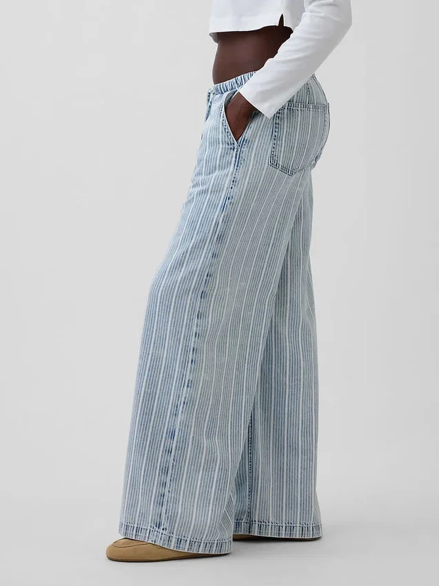 Mid Rise Ultrasoft Easy Baggy Jeans