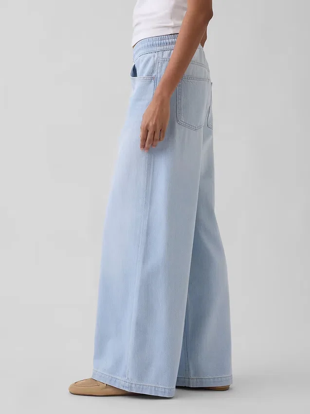 Mid Rise Ultrasoft Easy Baggy Jeans