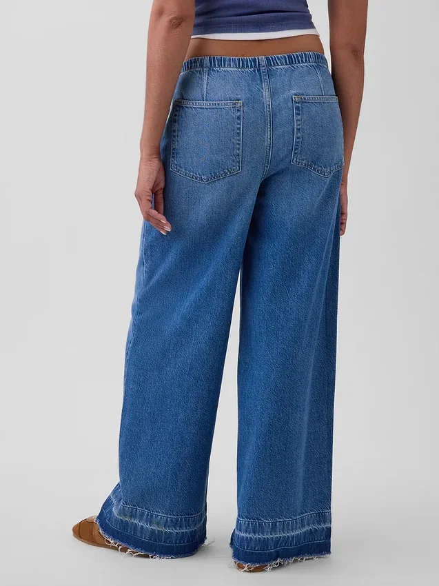 Mid Rise Ultrasoft Easy Baggy Jeans