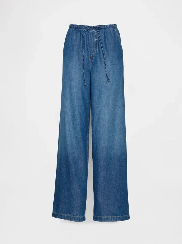 Mid Rise Ultrasoft Easy Baggy Jeans
