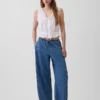 Mid Rise Ultrasoft Easy Barrel Jeans