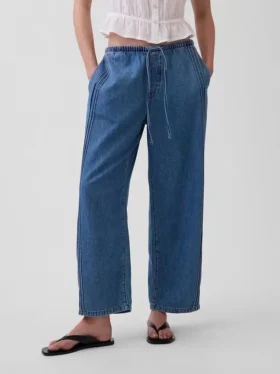 Mid Rise Ultrasoft Easy Barrel Jeans