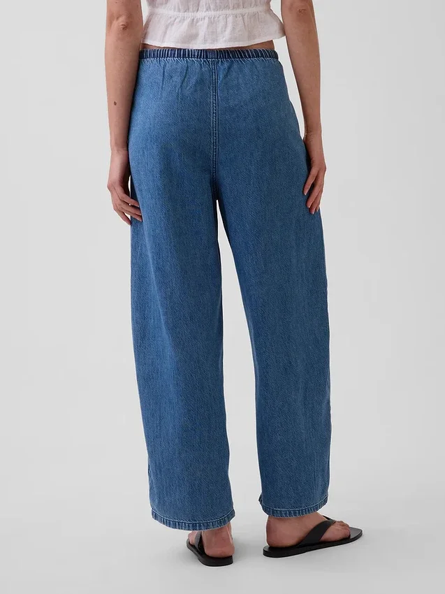 Mid Rise Ultrasoft Easy Barrel Jeans