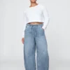 Mid Rise Ultrasoft Easy Horseshoe Jeans