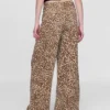 Mid Rise Ultrasoft Leopard Baggy Jeans