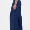 Mid Rise Ultrasoft Pleated Baggy Jeans