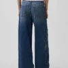 Mid Rise Ultrasoft Studded Baggy Jeans