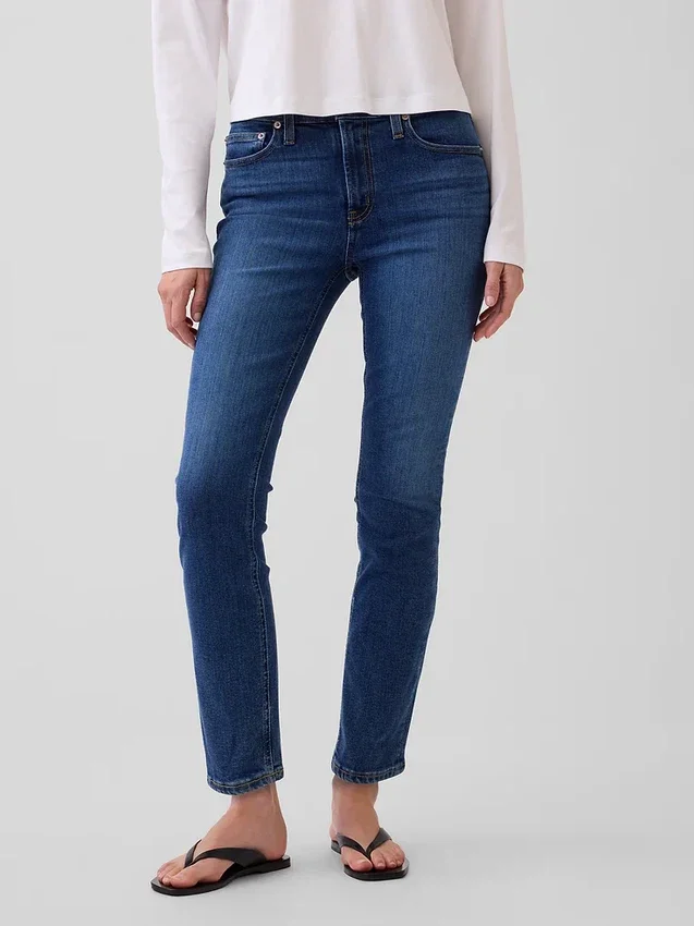 Mid Rise Vintage Slim Jeans