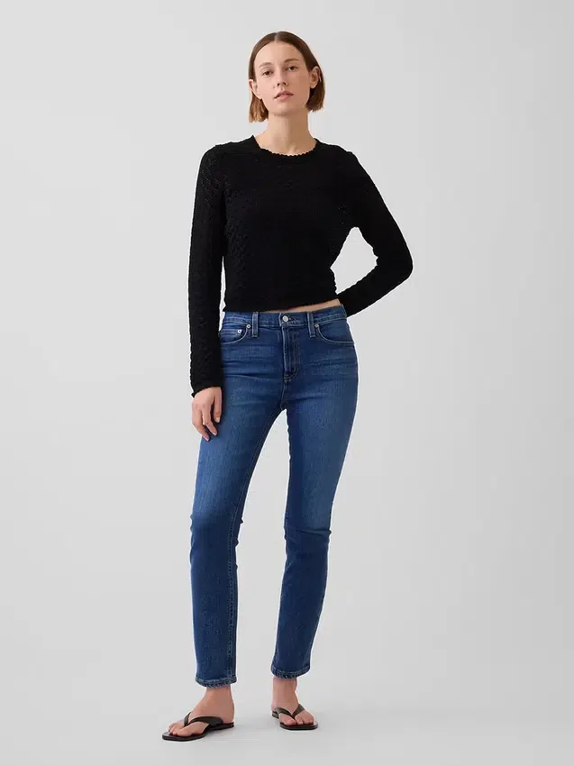 Mid Rise Vintage Slim Jeans