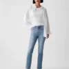 Mid Rise Vintage Slim Split-Hem Jeans