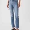 Mid Rise Vintage Slim Split-Hem Jeans