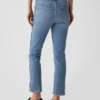 Mid Rise Vintage Slim Split-Hem Jeans