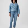 Mid Rise Vintage Slim Split-Hem Jeans