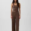 Mini Rib Lace Henley Pj Tank Top