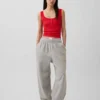 Mini Rib Lace Henley Pj Tank Top