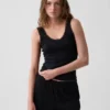 Mini Rib Lace-Trim Pj Tank Top