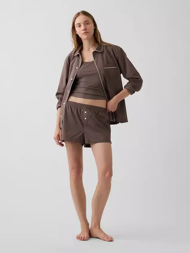 Mini Rib Lace-Trim Pj Tank Top