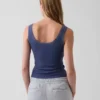 Mini Rib Lace-Trim Pj Tank Top