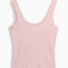 Mini Rib Lace-Trim Pj Tank Top