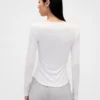 Mini Rib Lace-Trim Pj Top