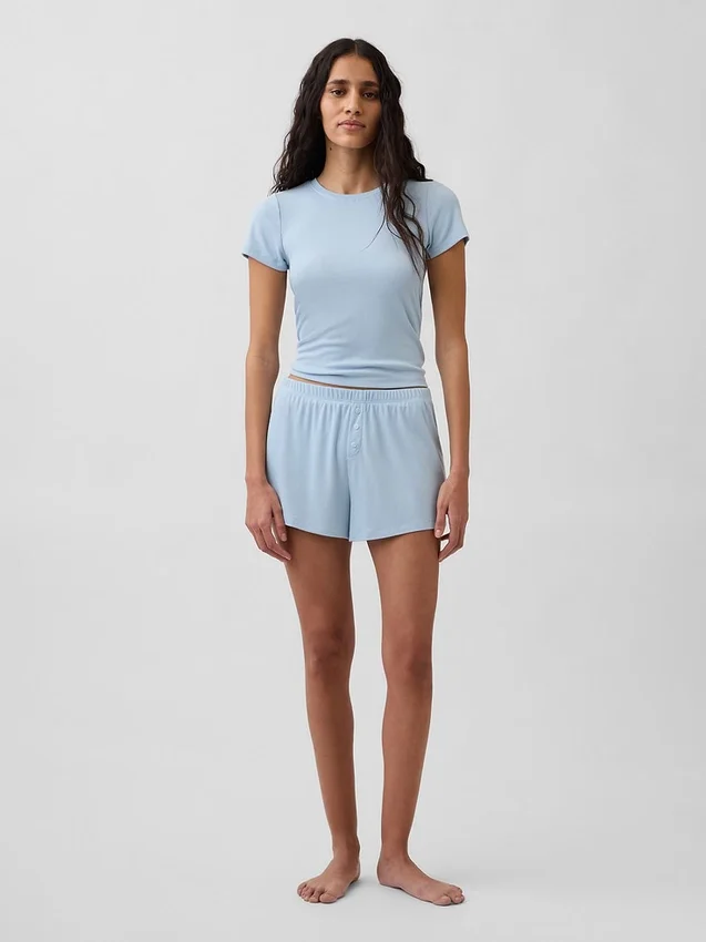 Mini Rib Pj T-Shirt