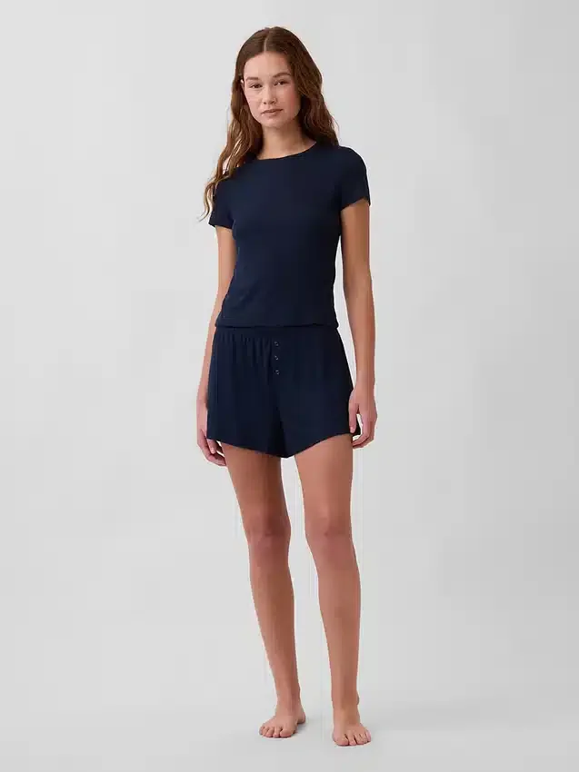 Mini Rib Pj T-Shirt