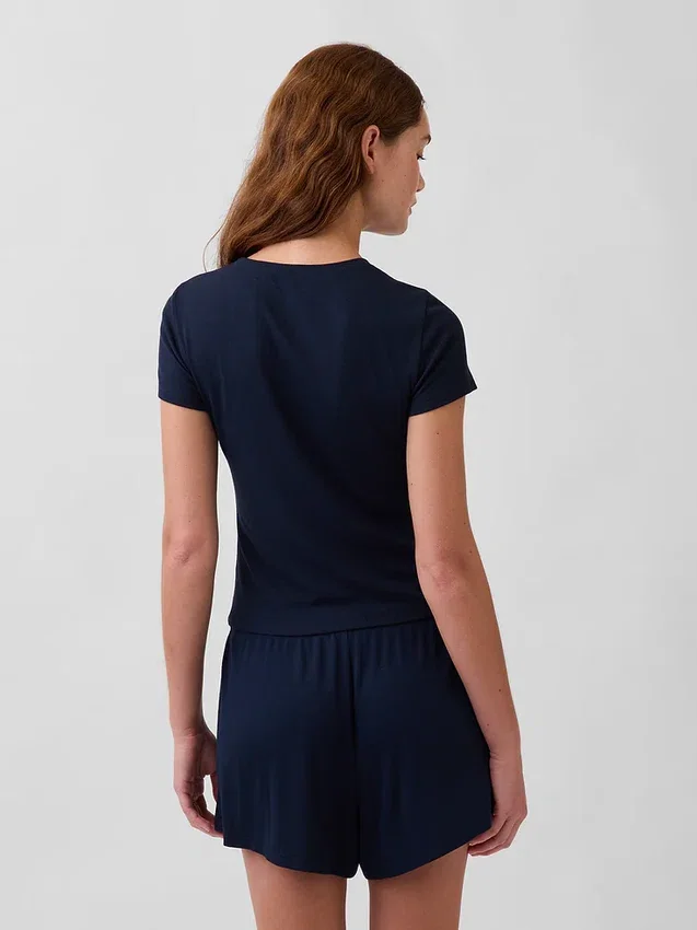 Mini Rib Pj T-Shirt