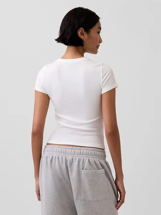 Mini Rib Pj T-Shirt