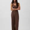 Mini Rib Wide-Leg Pj Pants