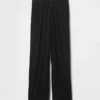 Mini Rib Wide-Leg Pj Pants