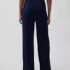 Mini Rib Wide-Leg Pj Pants