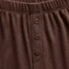 Mini Rib Wide-Leg Pj Pants