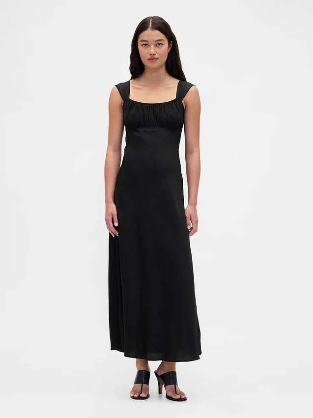 Mixed Media Maxi Dress