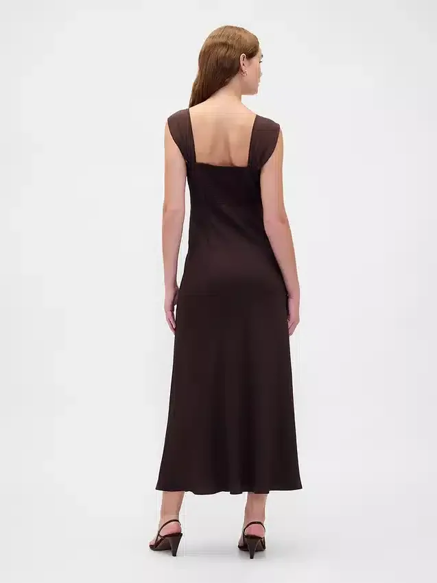 Mixed Media Maxi Dress