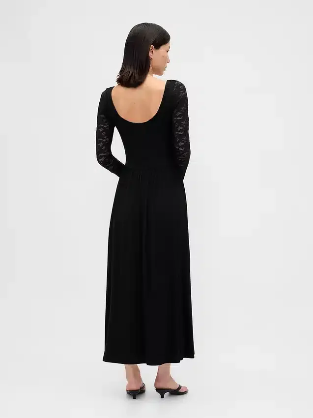 Mixed Media Maxi Dress