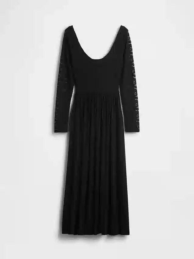 Mixed Media Maxi Dress