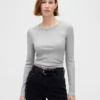 Modern Compact Rib Crop T-Shirt