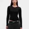 Modern Compact Rib Crop T-Shirt