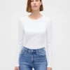 Modern Compact Rib Crop T-Shirt