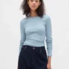 Modern Compact Rib Crop T-Shirt