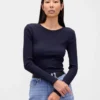 Modern Compact Rib Crop T-Shirt