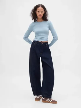 Modern Compact Rib Crop T-Shirt