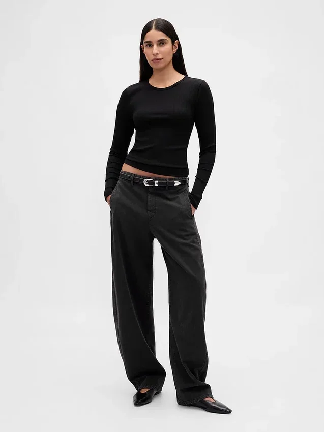 Modern Compact Rib Crop T-Shirt
