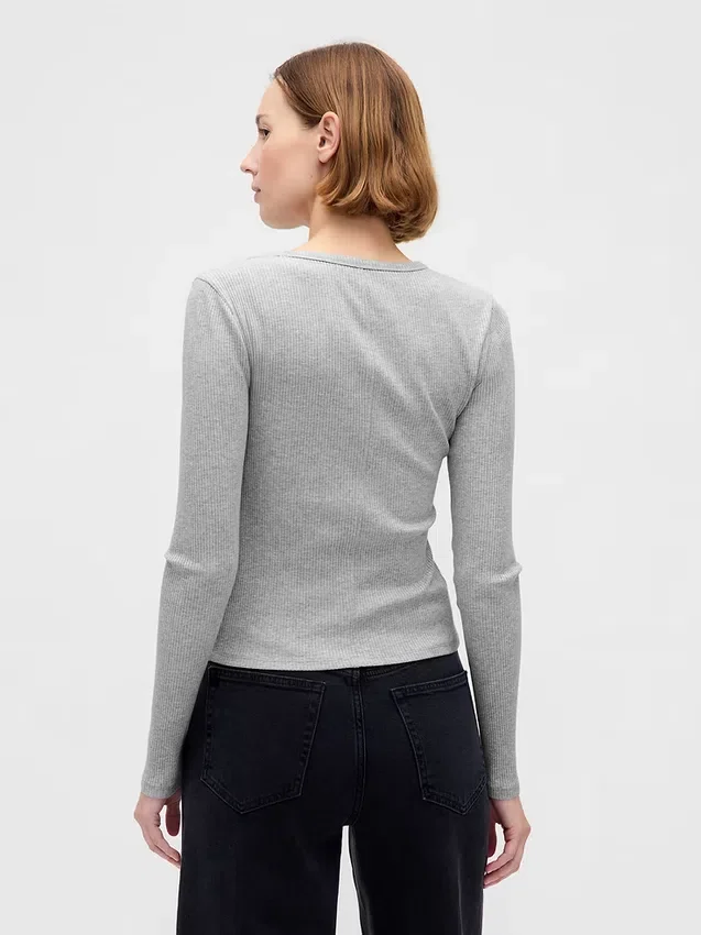 Modern Compact Rib Crop T-Shirt