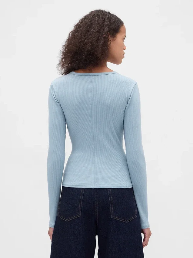 Modern Compact Rib Crop T-Shirt