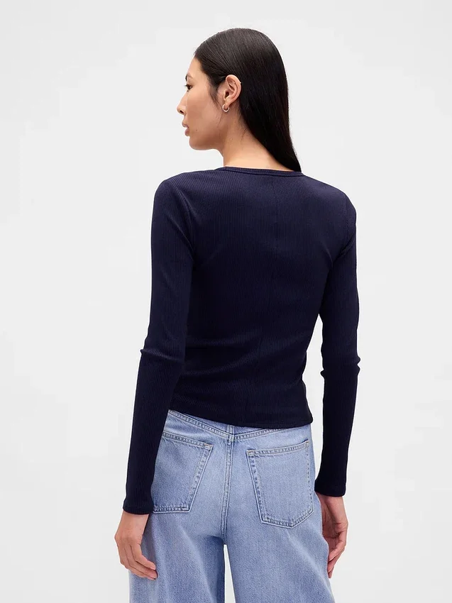 Modern Compact Rib Crop T-Shirt