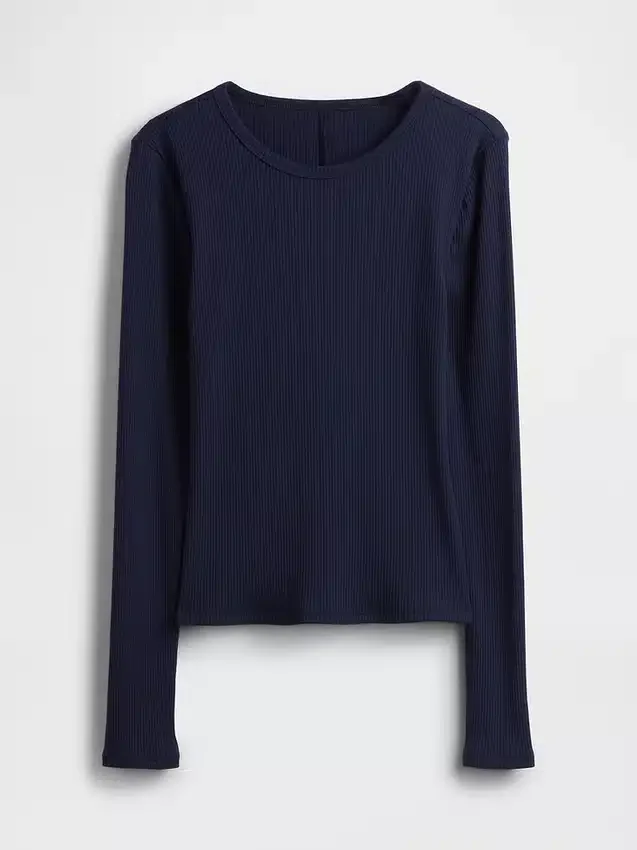 Modern Compact Rib Crop T-Shirt
